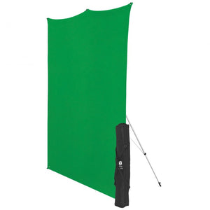Westcott X-Drop Wrinkle-Resistant Backdrop Kit - Chroma-Key Green (5' x 7')