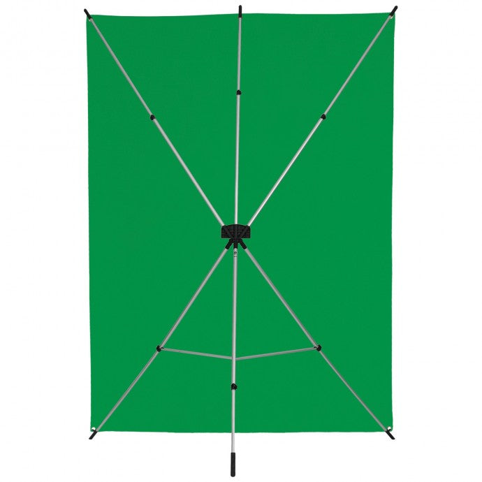 Westcott X-Drop Wrinkle-Resistant Backdrop Kit - Chroma-Key Green (5' x 7')