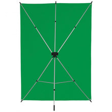 Load image into Gallery viewer, Westcott X-Drop Wrinkle-Resistant Backdrop Kit - Chroma-Key Green (5&#39; x 7&#39;)