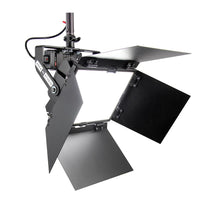 Load image into Gallery viewer, AREA 48 Studio Kit (black), Curved yoke, Detachable Barndoors - Incl. 48 volt PSU mounted on unit, locking IEC , TVMP and chroma blue media from www.thelafirm.com