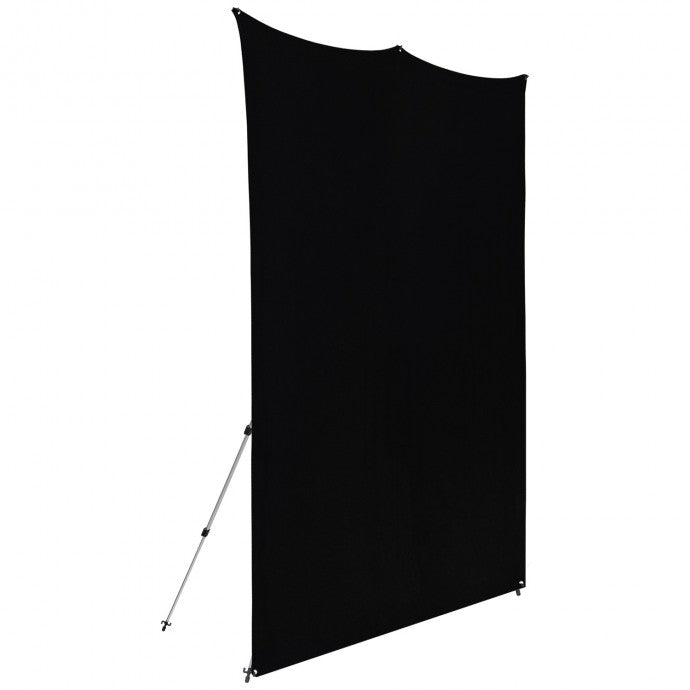 Westcott X-Drop Pro Wrinkle-Resistant Backdrop Kit - Rich Black (8' x 8')