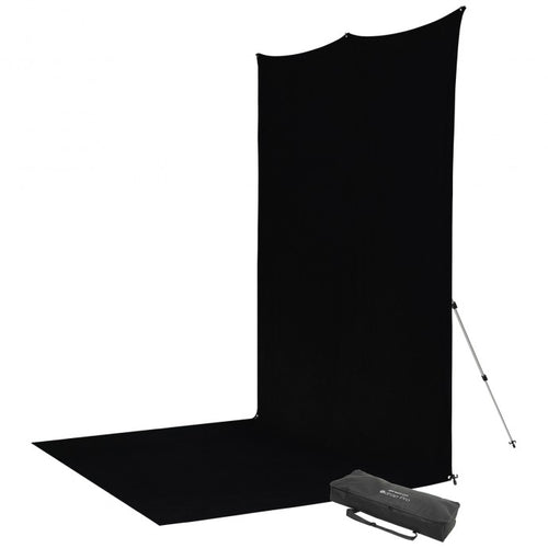 Westcott X-Drop Pro Wrinkle-Resistant Backdrop Kit - Rich Black Sweep (8' x 13')