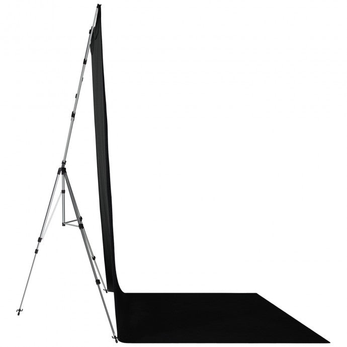 Westcott X-Drop Pro Wrinkle-Resistant Backdrop Kit - Rich Black Sweep (8' x 13')