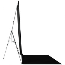 Load image into Gallery viewer, Westcott X-Drop Pro Wrinkle-Resistant Backdrop Kit - Rich Black Sweep (8&#39; x 13&#39;)
