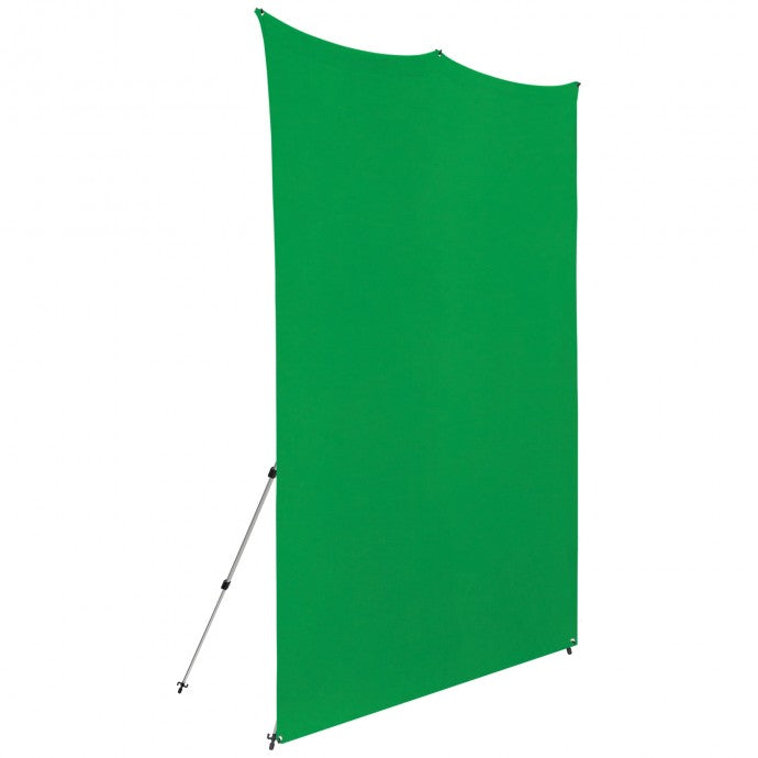 Westcott X-Drop Pro Wrinkle-Resistant Backdrop Kit - Chroma-Key Green Screen (8' x 8')