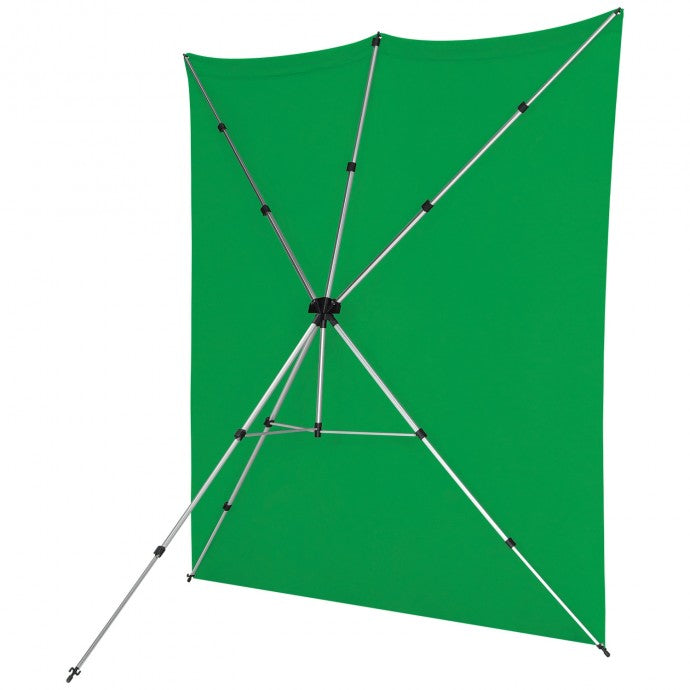 Westcott X-Drop Pro Wrinkle-Resistant Backdrop Kit - Chroma-Key Green Screen (8' x 8')