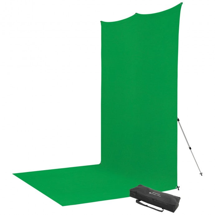 Westcott X-Drop Pro Wrinkle-Resistant Backdrop Kit - Chroma-Key Green Screen Sweep (8' x 13')