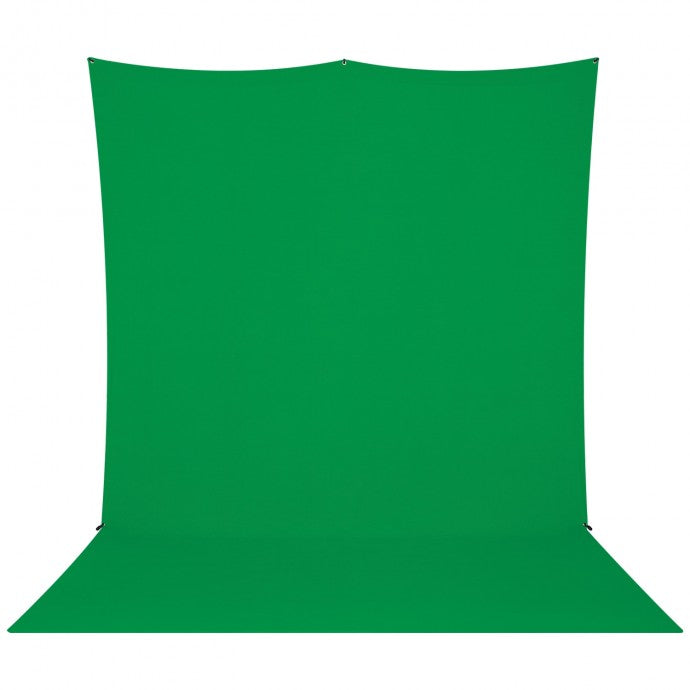 Westcott X-Drop Pro Wrinkle-Resistant Backdrop Kit - Chroma-Key Green Screen Sweep (8' x 13')