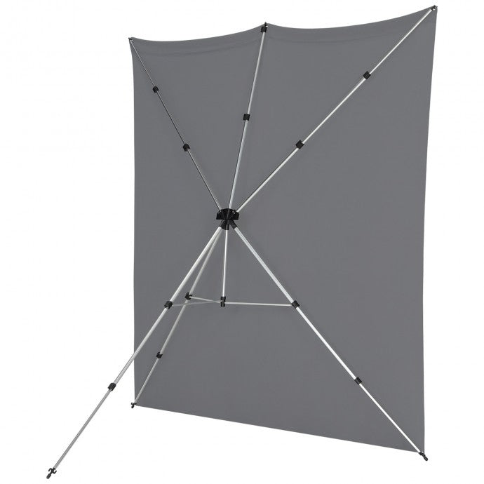 Westcott X-Drop Pro Wrinkle-Resistant Backdrop Kit - Neutral Gray (8' x 8')