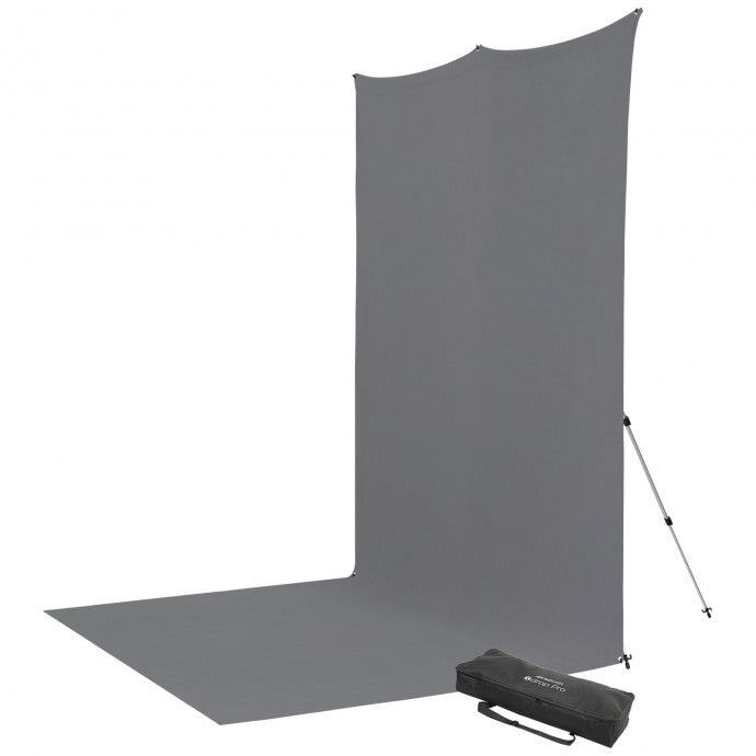 Westcott X-Drop Pro Wrinkle-Resistant Backdrop Kit - Neutral Gray Sweep (8' x 13')