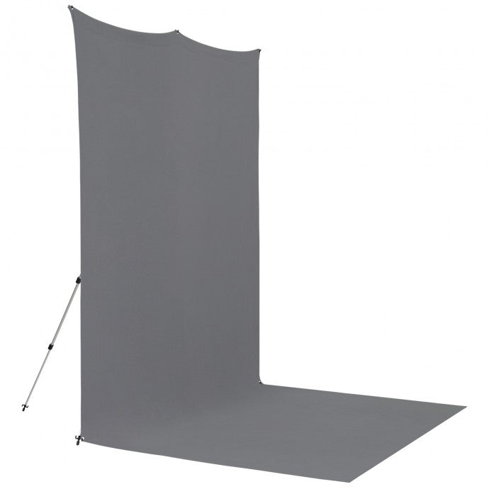 Westcott X-Drop Pro Wrinkle-Resistant Backdrop Kit - Neutral Gray Sweep (8' x 13')