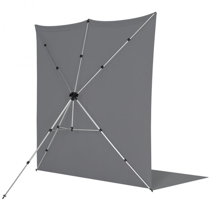 Westcott X-Drop Pro Wrinkle-Resistant Backdrop Kit - Neutral Gray Sweep (8' x 13')