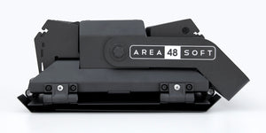 AREA 48 Soft (black), Curved yoke, Detachable barndoors from www.thelafirm.com