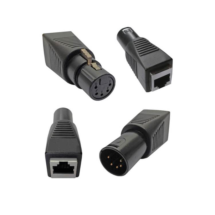 Quasar Science DMX 5-Pin Male/Female RJ45 Connector