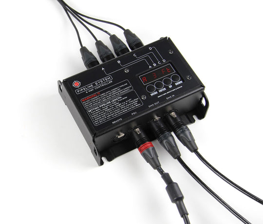 Pipeline 4-Way Controller. Incl. bracked mounted PSU and Truecon to Schuko ac cable.  from www.thelafirm.com