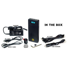 Load image into Gallery viewer, Juicebox External Battery for First Gen Blackmagic Cameras (Includes 14V, 3A Rapid Smart Charger, Car Charger and DC Power Cables)