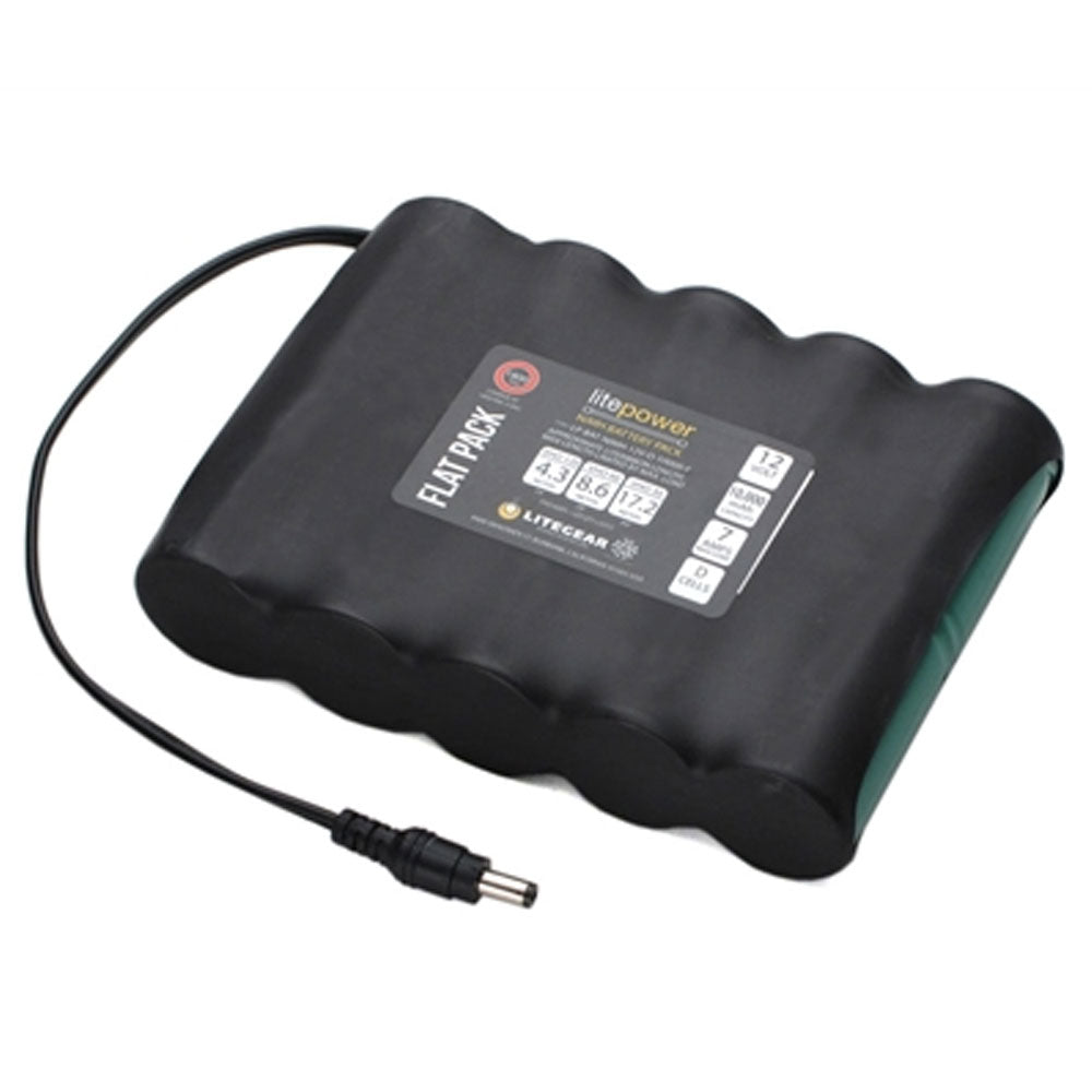 LiteGear NiMH Rechargeable Battery Flat Pack, 10K Ah, 12V