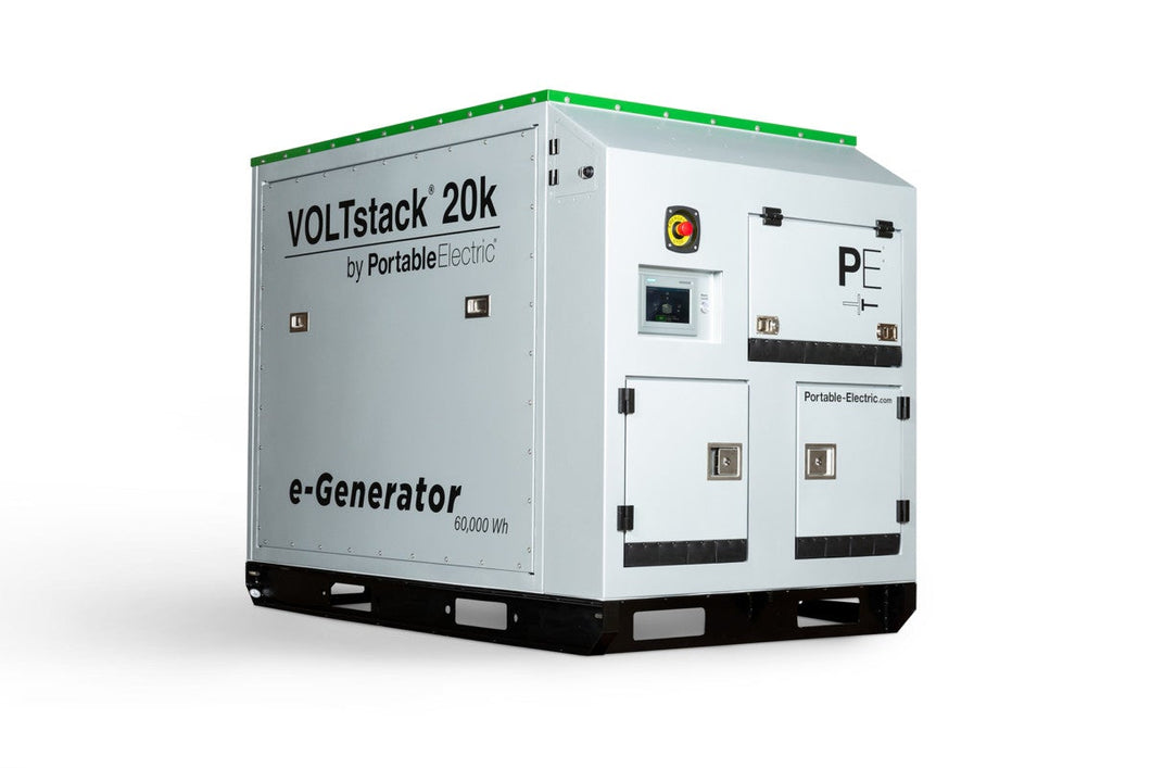 Portable Electric VOLTstack 20k Electric Generator - 80kWh