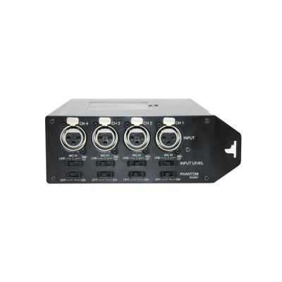 4-channel portable mixer w/ 10-pin output from www.thelafirm.com