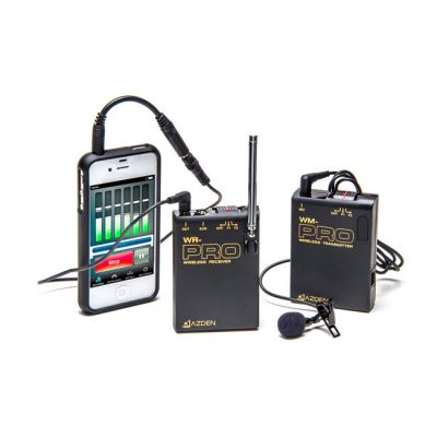 VHF wireless microphone system w/ TRRS adapter from www.thelafirm.com