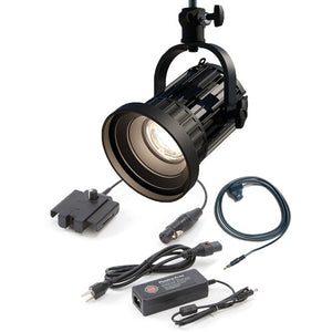 Compact Fresnel Light Single Color with integrated Zoom(12°-52°), 5600K, Black  from www.thelafirm.com