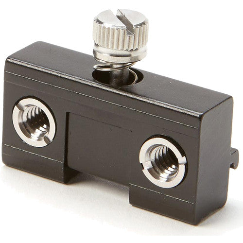 Reflect Slider. Fits the standard shoe sizes of 18, 20 and 22mm. 1/4”-20 and 3/8”-16 holes on the back side from www.thelafirm.com