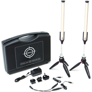 PIPELINE REPORTER Kit 5600 K, incl. 2 1-foot tubes, 2 stands, 2 extenders, 2 dimmers, split cable dc 2.1 2 meter, PSU 25W, world adaptors and hard case from www.thelafirm.com