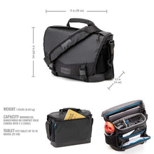 Load image into Gallery viewer, Tenba DNA 9 Slim Messenger Bag - Black from www.thelafirm.com