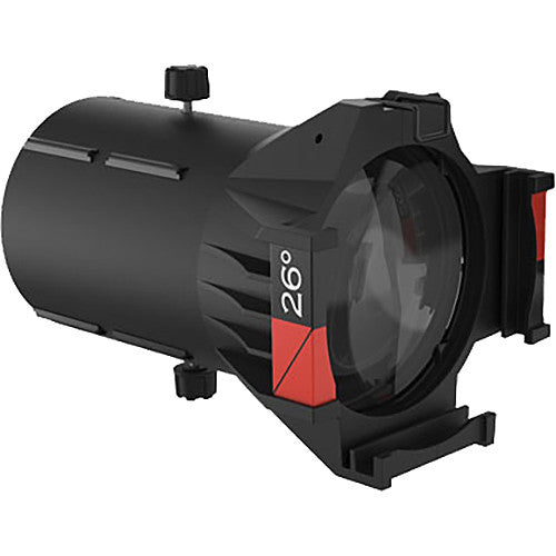 CHAUVET PROFESSIONAL Ovation Ellipsoidal HD Lens Tube (26°, Black) from www.thelafirm.com