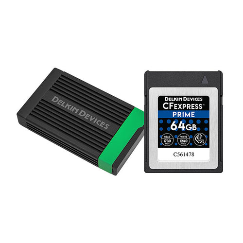 Delkin Devices CFexpress Type B 64GB Memory Card & CFexpress Type B Memory Card Reader