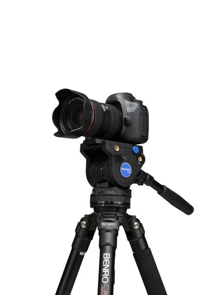 Benro A373F Series 3 AL Video Tripod & BV4H Head - 3 Leg Sections, Flip Lock Leg Release from www.thelafirm.com