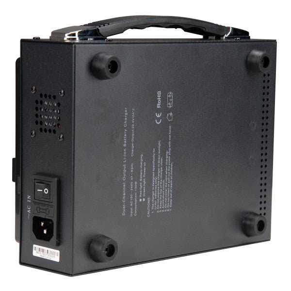 Nanlite Dual Bay 26V V-Mount Battery Charger  from www.thelafirm.com