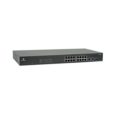 EtherWAN Unmanaged 16-Port Gigabit PoE Ethernet Switch with 2-Port SFP and 2-Port RJ45 from www.thelafirm.com