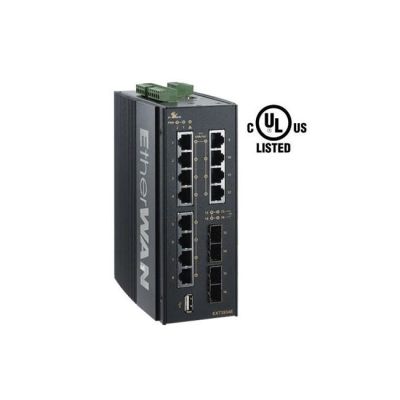 EtherWAN 8-Port 10/100/1000BASE-T + 2 Dual-Rate Gigabit SFP Ports from www.thelafirm.com