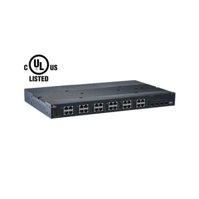 EtherWAN 24-Port Gigabit PoE plus 4 Dual-Rate 10-Gigabit SFP Ports from www.thelafirm.com