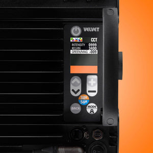 VELVET EVO 2 Colour Studio Dustproof Integrated AC Power Supply Yoke RGBWW LED Light Panel