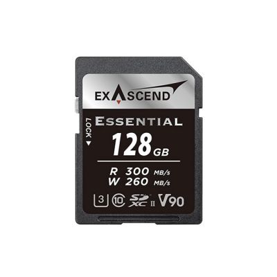 Exascend Essential SDXC, UHS-II, V90 128GB from www.thelafirm.com