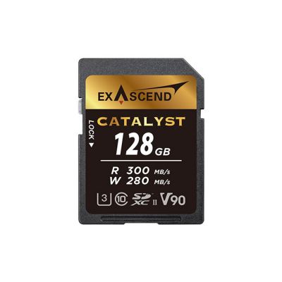 Exascend Catalyst SDXC, UHS-II, V90 128GB from www.thelafirm.com