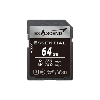 Exascend Essential SDXC, UHS-I, V30 64GB from www.thelafirm.com