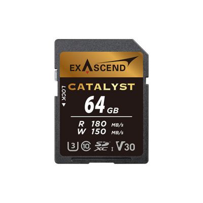 Exascend Catalyst SDXC, UHS-I, V30 64GB from www.thelafirm.com