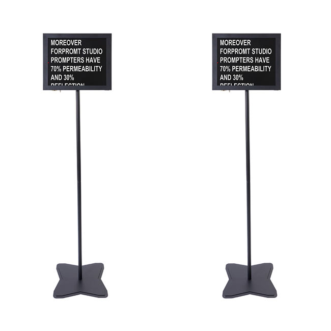 Fortinge PROM17-D-HB 17'' Dual Meeting Prompter Set (High Brightness)