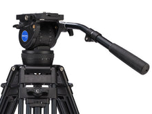 Load image into Gallery viewer, Benro A674TMM Dual Stage AL Video Tripod &amp; BV10 Head - 100mm Bowl, 3 Leg Sections, Twist Lever-Lock Leg Release from www.thelafirm.com