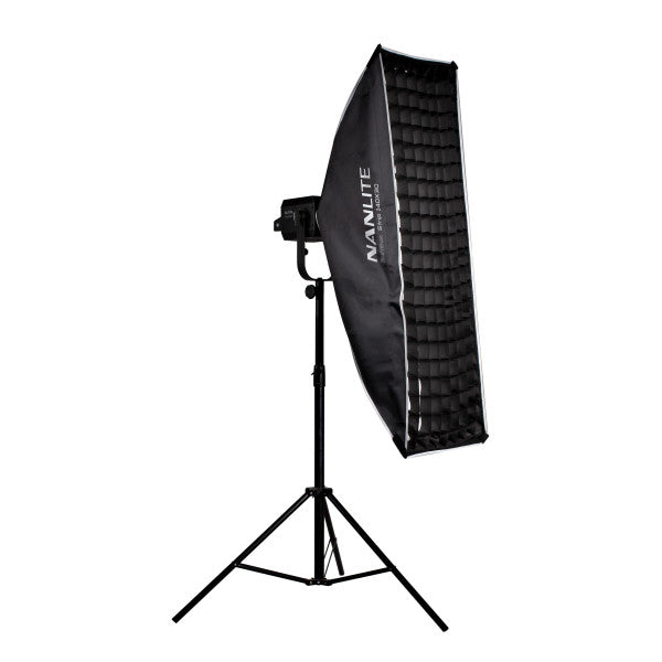 Nanlite Fabric Grid for Asymmetrical Stripbank Softbox (18x43in) from www.thelafirm.com