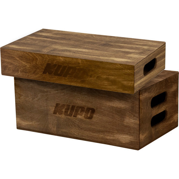 Kupo Brown Stained Apple Box Set - Half and Full Size from www.thelafirm.com
