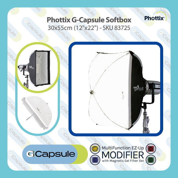 Phottix G-Capsule Softbox 30x55cm (12"x22") from www.thelafirm.com