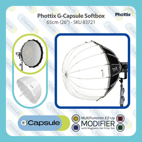 Phottix G-Capsule Softbox 65cm (26") from www.thelafirm.com