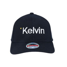 Load image into Gallery viewer, Kelvin Mitchell &amp; Ness 110 Flexfit Adjustable Hat (Black with Kelvin Logo) from www.thelafirm.com