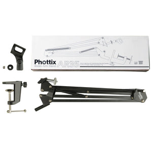 Phottix AR35 Desktop Boom Arm Stand from www.thelafirm.com