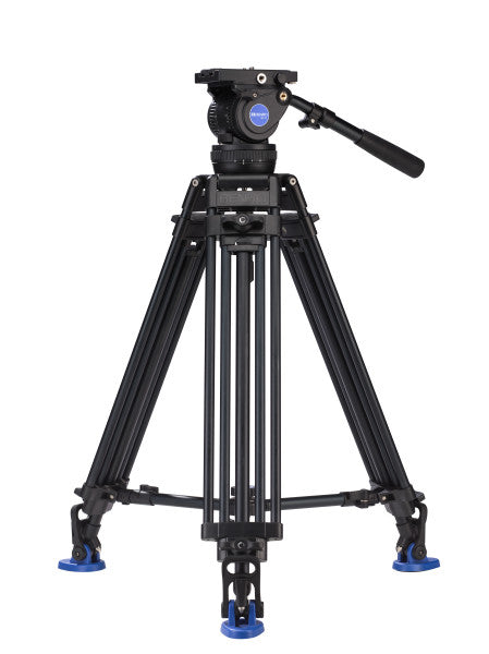 Benro A674TMM Dual Stage AL Video Tripod & BV10 Head - 100mm Bowl, 3 Leg Sections, Twist Lever-Lock Leg Release from www.thelafirm.com