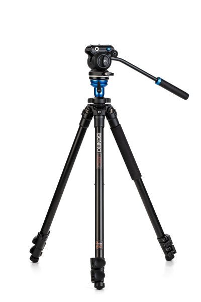 Benro A1573F Series 1 AL Video Tripod & S2PRO Head - Leveling Column, 3 Leg Sections, Flip Lock Leg Release from www.thelafirm.com